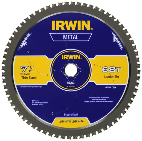 irwin sheet metal blade|irwin metal circular saw blade.